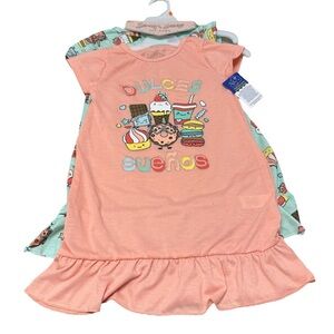 2 for 1 Nightgown with Sweet Treats Design